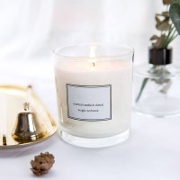 Wholesale Custom Candle High End Scented Soy Candle in Glass Jar For Holiday