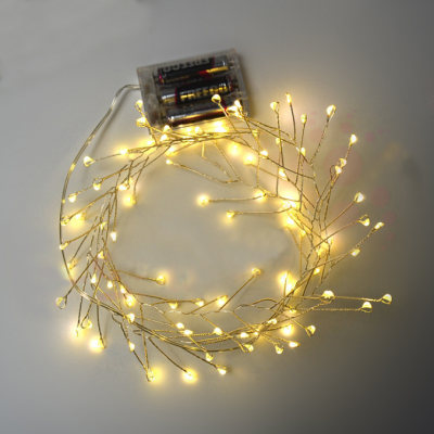 1M String Lights 100pcs micro LED BOA string light with battery operated