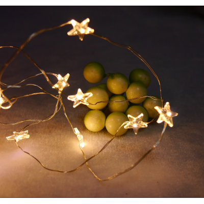 Decoration star String Lights battery operate LED Copper Wire Festival String Lights